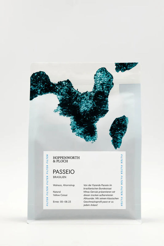 Hoppenworth & Ploch Passeio Brasilien - 250g Röstkaffee geeignet für Filterkaffee
